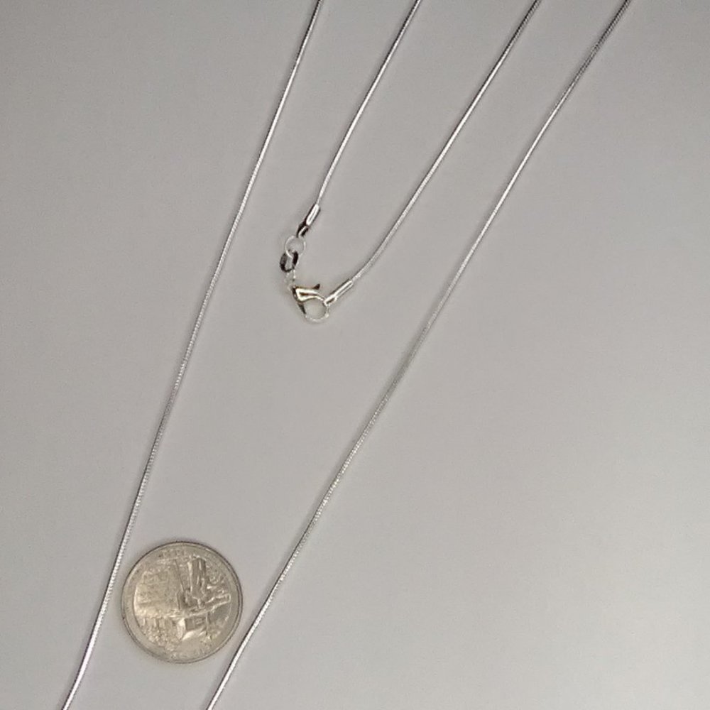 Silver 925 Snake Style Chain 30 inches 1mm